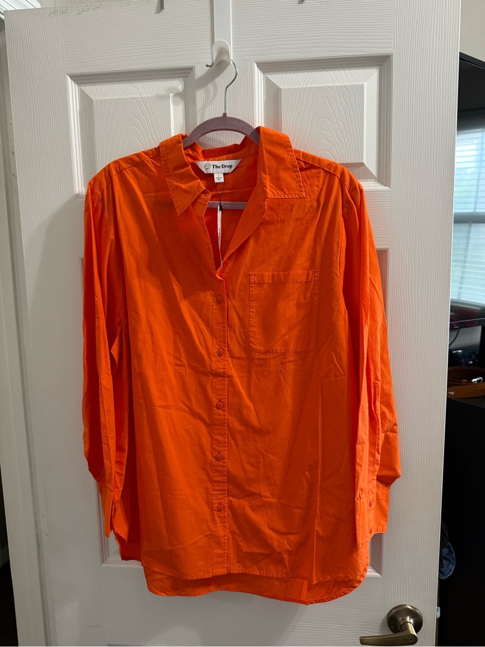 Women’s Orange Button-Up Shirt Brand New
